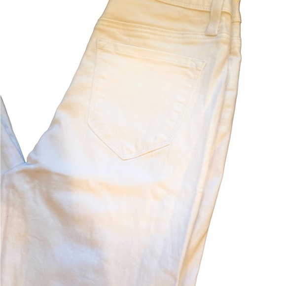 Hammer High Rise Button Fly Distressed Skinny Jeans - White Size 9 - Picture 5 of 9